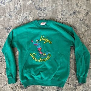 Vintage Italian snowboarding sweatshirt